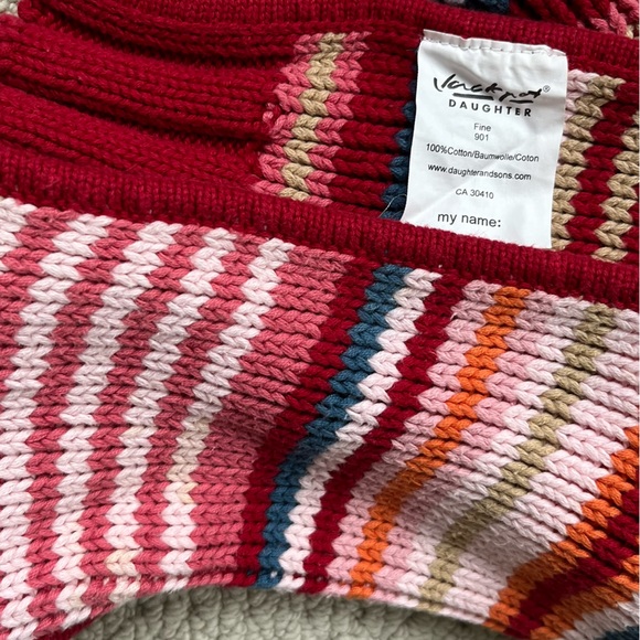 Jackpot Daughter cotton button up cardigan & matching scarf. Size US8 EU122/128 - Picture 11 of 11